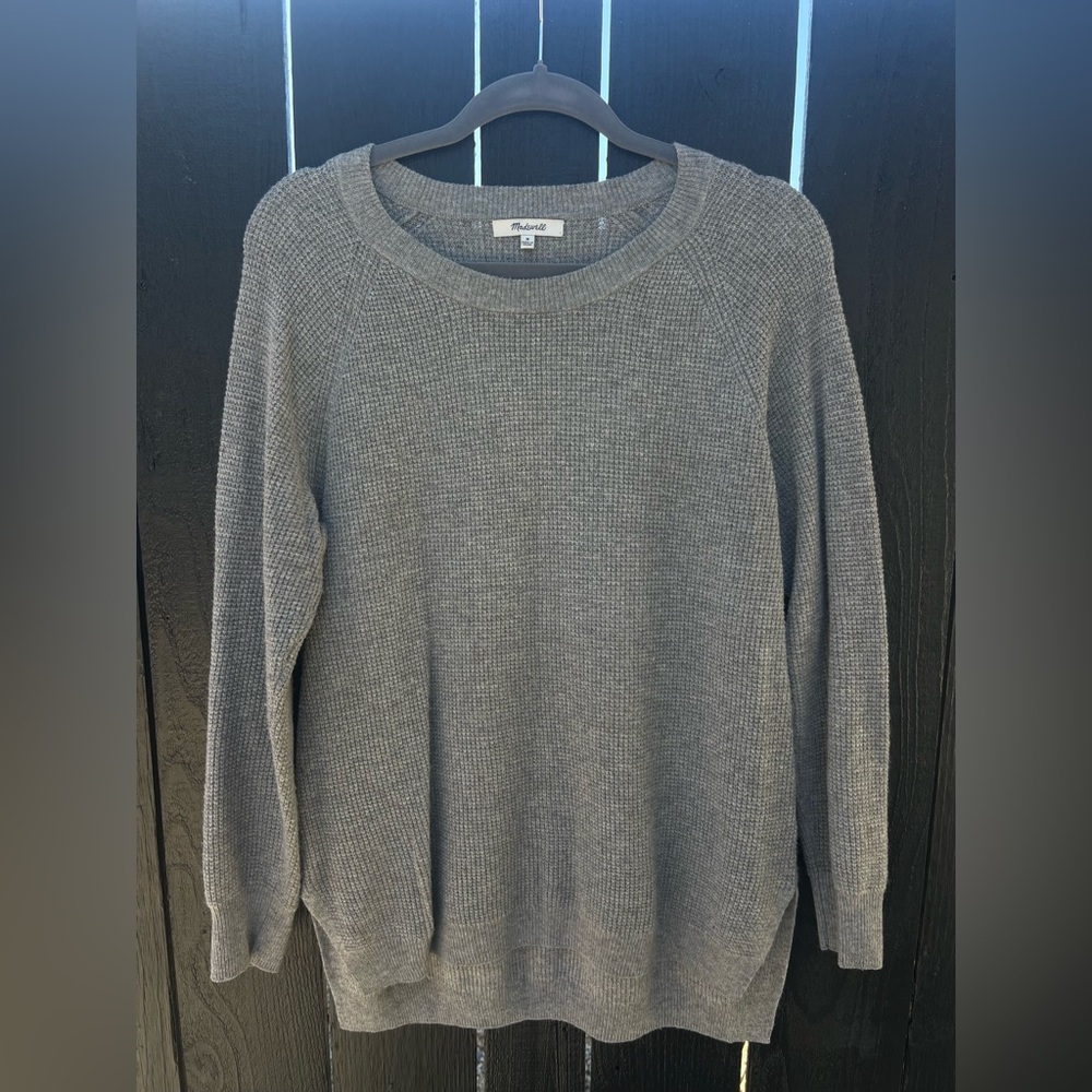 Madewell Taupe Knit Pullover